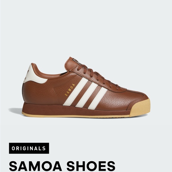 Adidas Samoa Brown and White Sneakers - Picture 1 of 6
